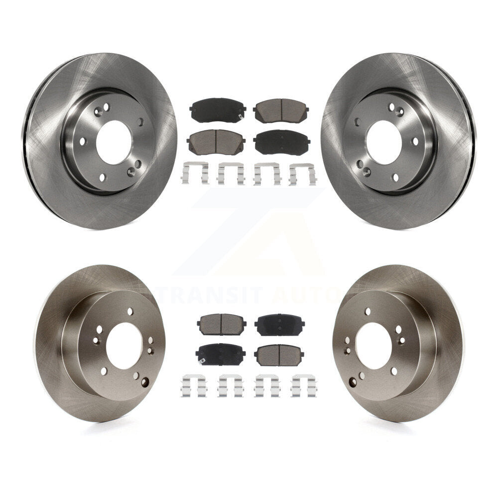 [Front+Rear] 2010-2012 Kia Rondo Premium OE Brake Kit & Ceramic Pads For Max Braking