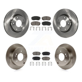 [Front+Rear] 2010-2012 Kia Rondo Premium OE Brake Rotors & Ceramic Pads Kit For Max Braking