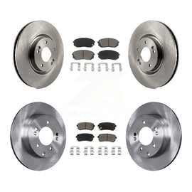 Front Rear Disc Brake Rotors And Ceramic Pads Kit For Hyundai Tucson Kia Cadenza