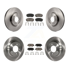 Front Rear Disc Brake Rotors And Ceramic Pads Kit For Kia Soul EV