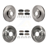 Front Rear Disc Brake Rotors And Ceramic Pads Kit For Kia Soul EV