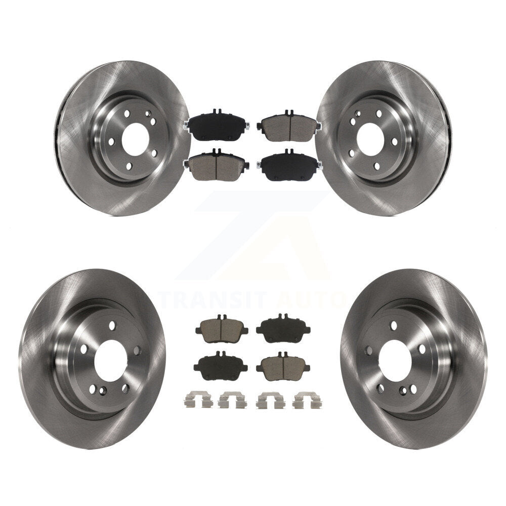 Front Rear Brake Rotors Ceramic Pad Kit For Mercedes-Benz GLA250 CLA250 INFINITI