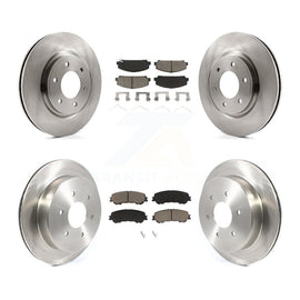 [Front+Rear] 2017-2023 Nissan TITAN Premium OE Brake Rotors & Ceramic Pads Kit For Max Braking