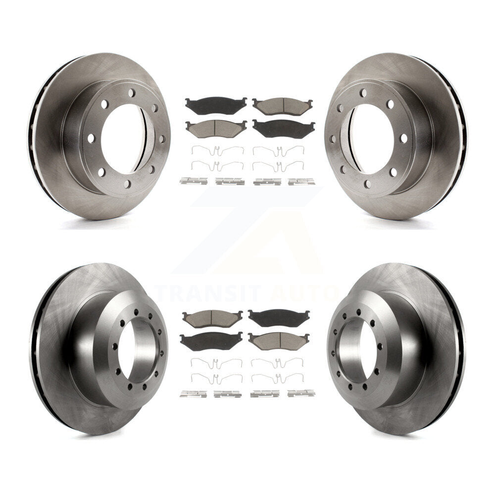 [Front+Rear] 1999 Ford F-450 Super Duty F-550 Premium OE Brake Kit & Ceramic Pads For Max Braking