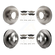 Charger l'image dans la galerie, Front Rear Brake Rotor And Ceramic Pad Kit For Ford E-550 Super Duty F-450 F-550