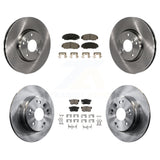 Front Rear Brake Rotor Ceramic Pad Kit For 04-05 Acura TL Automatic transmission