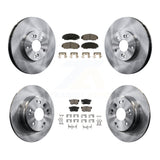 Front Rear Disc Brake Rotors And Ceramic Pads Kit For Acura TL