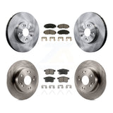 Front Rear Disc Brake Rotors And Ceramic Pads Kit For Honda Accord Acura TSX