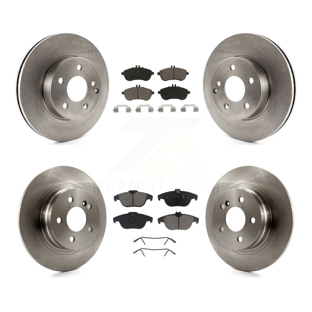 Front Rear Disc Brake Rotor And Ceramic Pad Kit For Mercedes-Benz C300 C250 C230