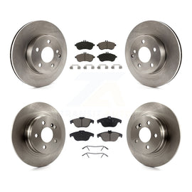 Front Rear Disc Brake Rotor And Ceramic Pad Kit For Mercedes-Benz C300 C250 C230