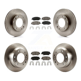 Front Rear Disc Brake Rotor And Ceramic Pad Kit For Kia Sedona Hyundai Entourage