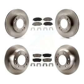 Front Rear Disc Brake Rotor And Ceramic Pad Kit For Kia Sedona Hyundai Entourage