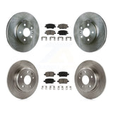 Front Rear Disc Brake Rotor Ceramic Pad Kit For Chevrolet Cruze Volt Bolt EV EUV