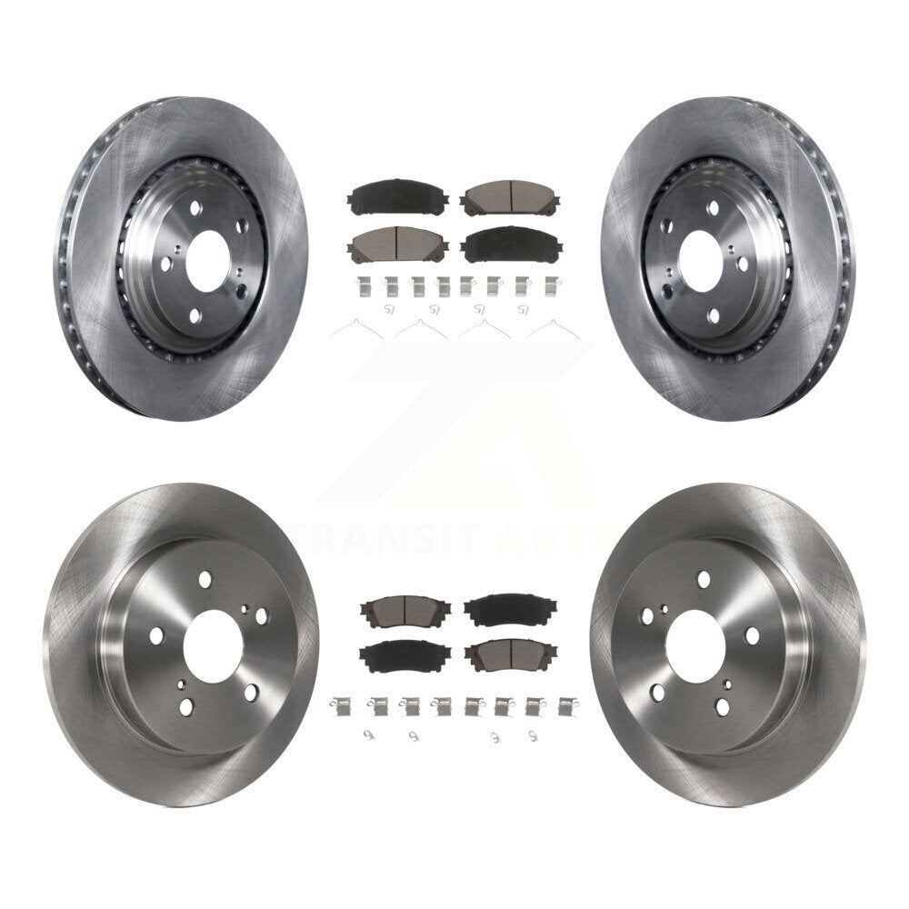 Front Rear Disc Brake Rotors And Ceramic Pads Kit For Lexus NX200t NX300 NX300h