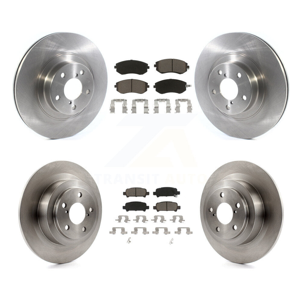 [Front+Rear] 2005-2006 Subaru Baja Turbocharged Premium OE Brake Rotors & Ceramic Pads Kit For Max Braking