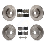 Front Rear Disc Brake Rotors And Ceramic Pads Kit For Subaru Impreza