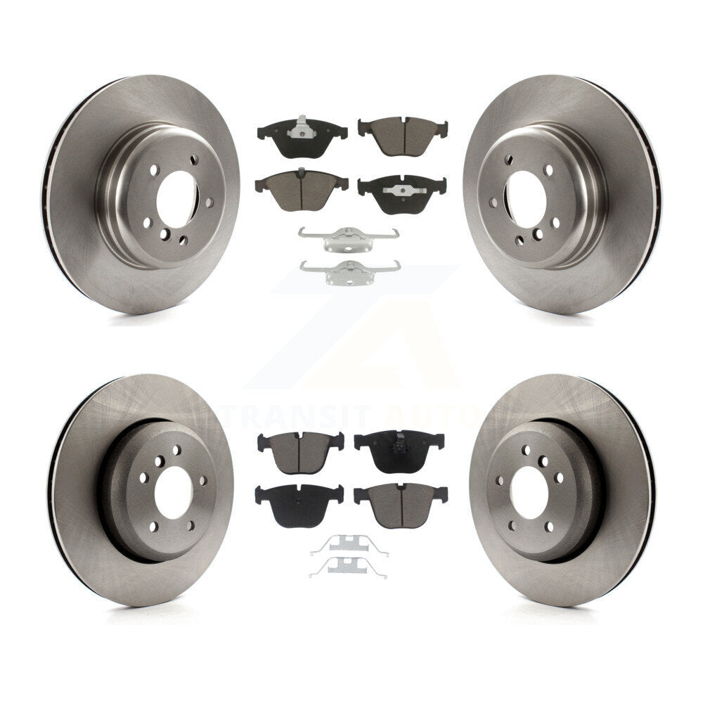 Front Rear Disc Brake Rotors & Ceramic Pad Kit For BMW 650i 535i 550i 645Ci 545i