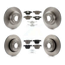 Charger l'image dans la galerie, Front Rear Disc Brake Rotors &amp; Ceramic Pad Kit For BMW 650i 535i 550i 645Ci 545i