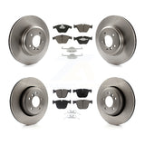 Front Rear Disc Brake Rotors & Ceramic Pad Kit For BMW 650i 535i 550i 645Ci 545i