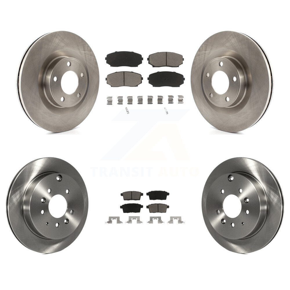 Front Rear Disc Brake Rotors And Ceramic Pads Kit For Ford Edge Lincoln MKX