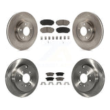Front Rear Disc Brake Rotors And Ceramic Pads Kit For Ford Edge Lincoln MKX
