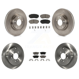 Front Rear Disc Brake Rotors And Ceramic Pads Kit For Ford Edge Lincoln MKX