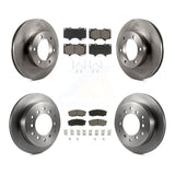 Front Rear Disc Brake Rotors And Ceramic Pads Kit For Toyota Sequoia