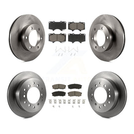 Front Rear Disc Brake Rotors And Ceramic Pads Kit For Toyota Sequoia