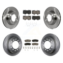 Charger l'image dans la galerie, Front Rear Disc Brake Rotors And Ceramic Pads Kit For Toyota 4Runner Lexus GX460