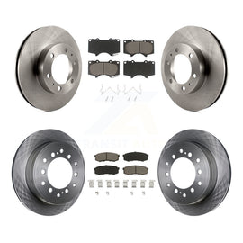 [Front+Rear] 2010-2014 Toyota FJ Cruiser Premium OE Brake Rotors & Ceramic Pads Kit For Max Braking