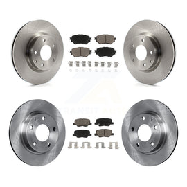 Front Rear Disc Brake Rotors And Ceramic Pads Kit For Mazda 3 Sport 2.5L