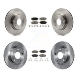Front Rear Disc Brake Rotors And Ceramic Pads Kit For Mazda 3 Sport 2.5L