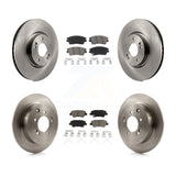 [Front+Rear] 2017-2021 Kia Sportage Turbocharged Premium OE Brake Rotors & Ceramic Pads Kit For Max Braking