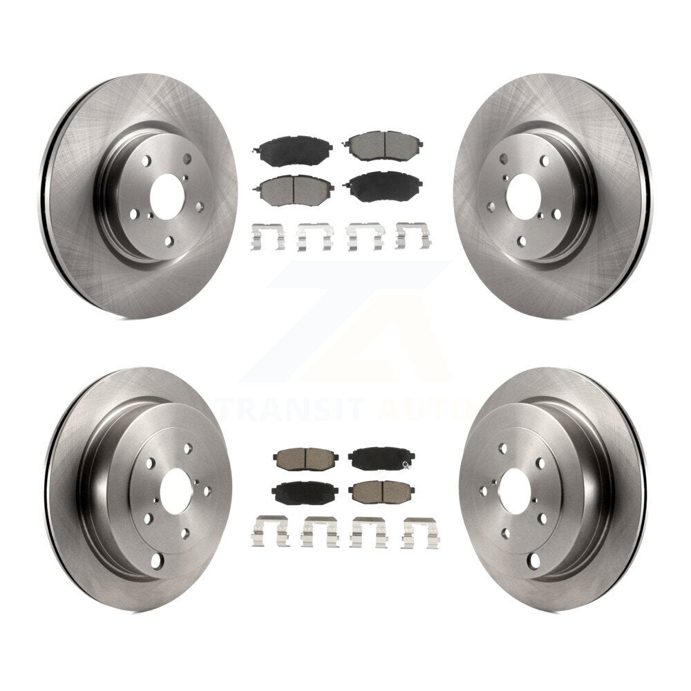 Front Rear Disc Brake Rotors And Ceramic Pads Kit For Subaru Tribeca B9
