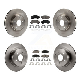 [Front+Rear] 2016-2017 INFINITI QX50 Premium OE Brake Rotors & Ceramic Pads Kit For Max Braking