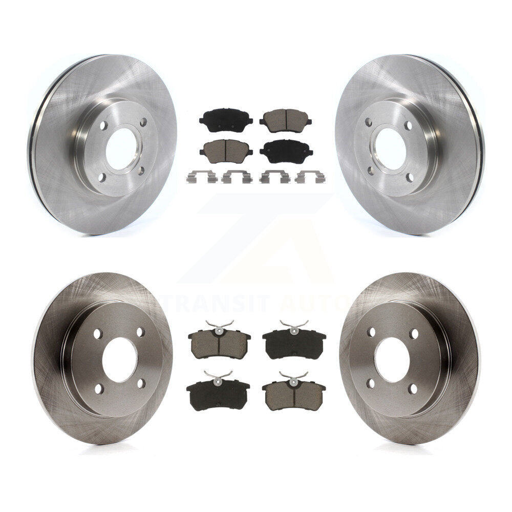 [Front+Rear] 2014-2019 Ford Fiesta ST Premium OE Brake Rotors & Ceramic Pads Kit For Max Braking