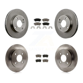 Front Rear Disc Brake Rotors And Ceramic Pads Kit For Ford Fiesta