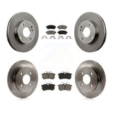 Front Rear Disc Brake Rotors And Ceramic Pads Kit For Ford Fiesta