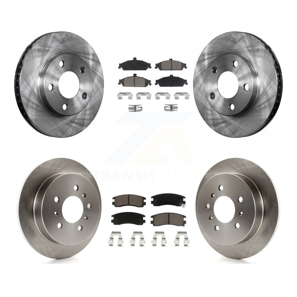 Front Rear Brake Rotor And Ceramic Pad Kit For Pontiac Grand Am Oldsmobile Alero