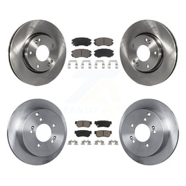Front Rear Disc Brake Rotors And Ceramic Pad Kit For Kia Sportage Hyundai Tucson