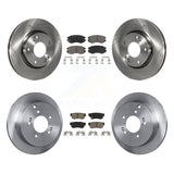 Front Rear Disc Brake Rotors And Ceramic Pad Kit For Kia Sportage Hyundai Tucson