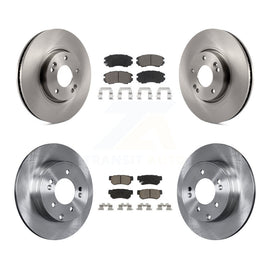 Front Rear Disc Brake Rotors And Ceramic Pads Kit For Hyundai Sonata 3.3L