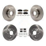 Front Rear Disc Brake Rotors And Ceramic Pads Kit For Honda Civic Acura ILX
