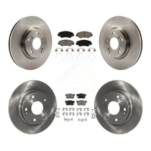 Charger l'image dans la galerie, Front Rear Disc Brake Rotors And Ceramic Pads Kit For Honda Civic Acura ILX