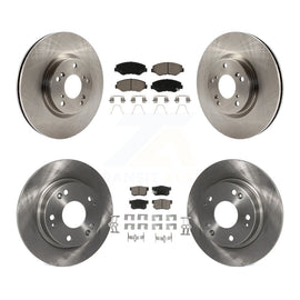 Front Rear Disc Brake Rotors And Ceramic Pads Kit For Honda Civic Acura ILX