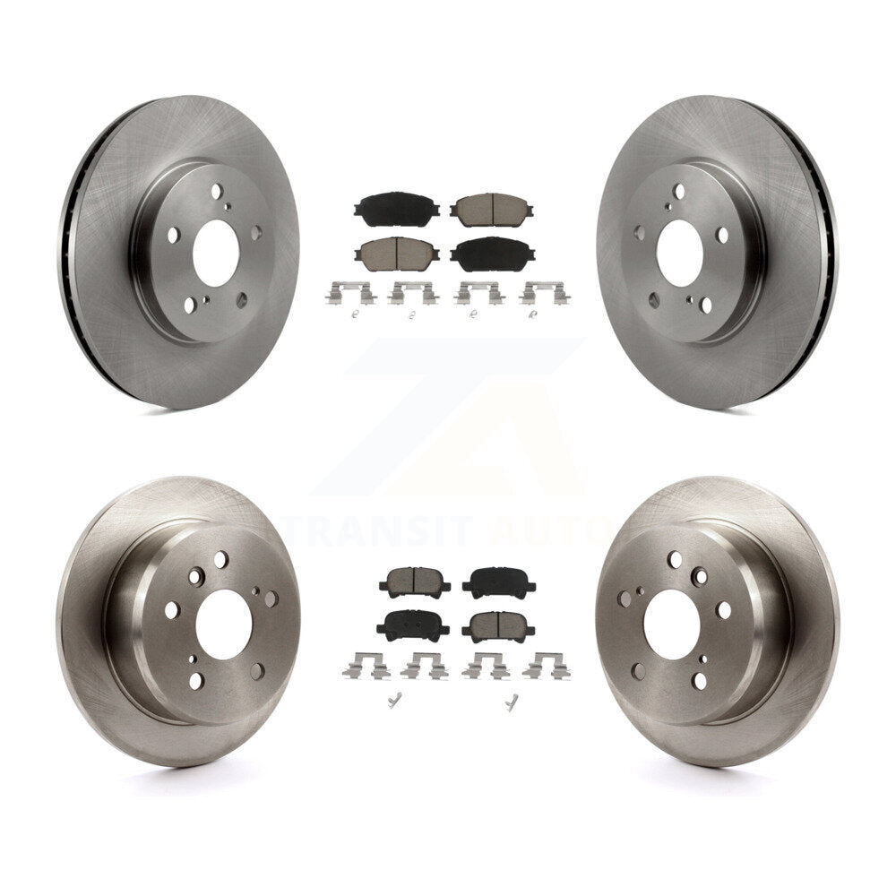 Front Rear Disc Brake Rotors And Ceramic Pads Kit For Toyota Camry Avalon Solara