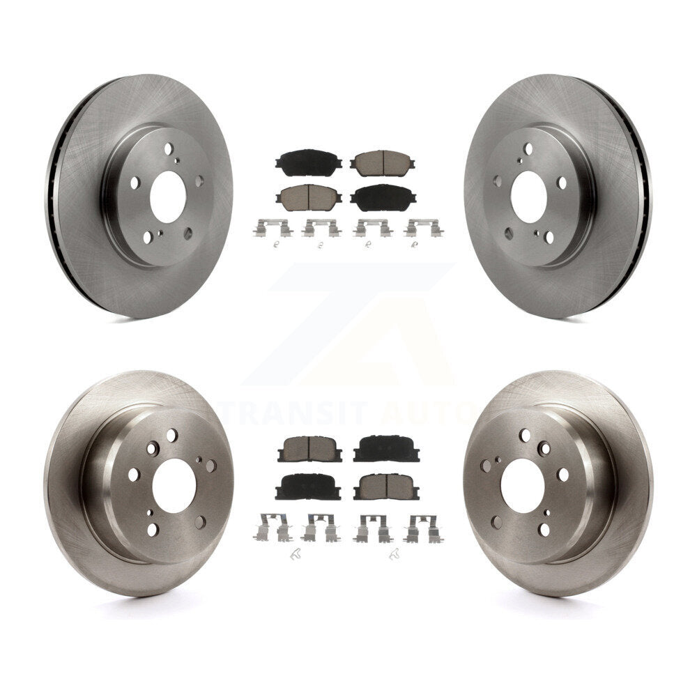 Front Rear Disc Brake Rotors And Ceramic Pads Kit For Toyota Camry Lexus ES300