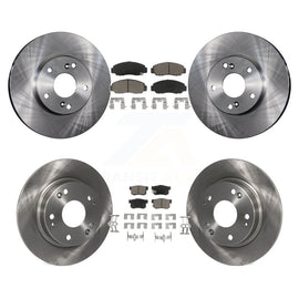 Front Rear Disc Brake Rotors And Ceramic Pads Kit For Acura CSX
