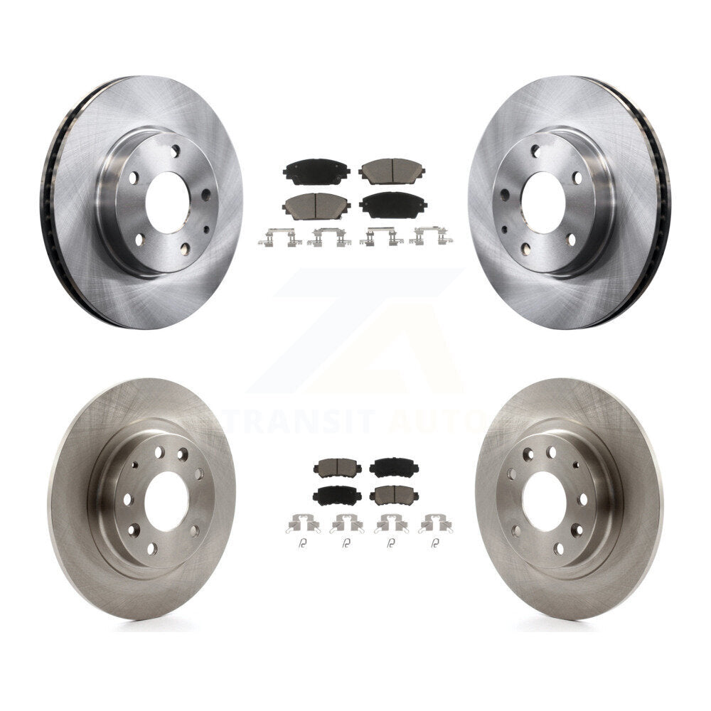 [Front+Rear] 2016-2018 Mazda CX-3 FWD Premium OE Brake Rotors & Ceramic Pads Kit For Max Braking