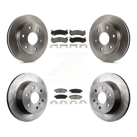 Front Rear Disc Brake Rotors And Ceramic Pads Kit For Chevrolet Silverado 1500